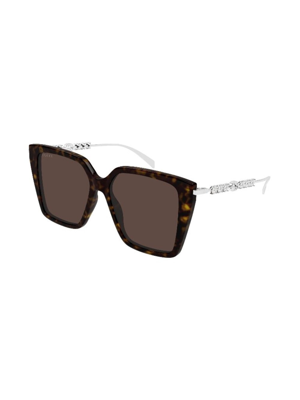 New Gucci Women's Sunglasses Havana Brown Lens Acetate Frame GG1967S 003 54